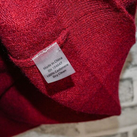 KINROSS Women's Ligonberry Cashmere Chunky trim Turtleneck Sweater sz Small - Picture 5 of 9